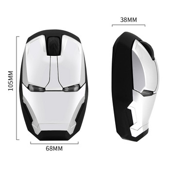 UTHAI DB22 Нова безжична мишка USB2.4 GDPI 1600 Personality Creative Iron Man Silent Mouse за PC и лаптоп мишка