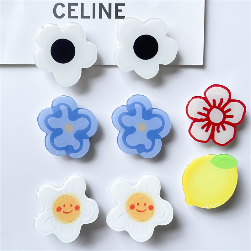 Όμορφη γυαλιστερή λαβή λουλουδιών Tok θήκη τηλεφώνου Υποστήριξη δακτυλίου δακτυλίου πτυσσόμενη υποδοχή τηλεφώνου Grip Griptok αξεσουάρ βάσης