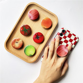 Glossy Fruit Tomato Green Apple Orange Grip Tok Phone Holder за iPhone 13 Сгъваем Griptok Socket Finger Ring Holder