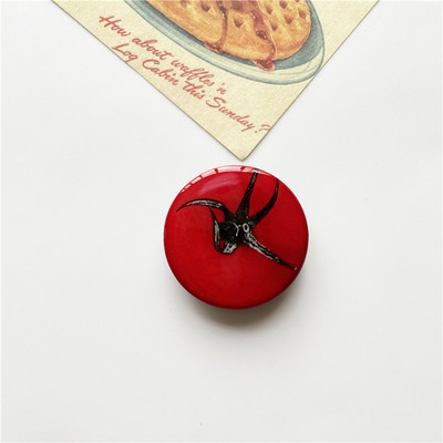 Glossy Fruit Tomato Green Apple Orange Grip Tok Phone Holder за iPhone 13 Сгъваем Griptok Socket Finger Ring Holder