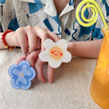 Όμορφο γυαλιστερό χρώμα λουλούδι Κορέα λαβή Tok θήκη τηλεφώνου Δαχτυλίδι δάχτυλο θήκη Αναδιπλούμενη υποδοχή υποδοχή Griptok