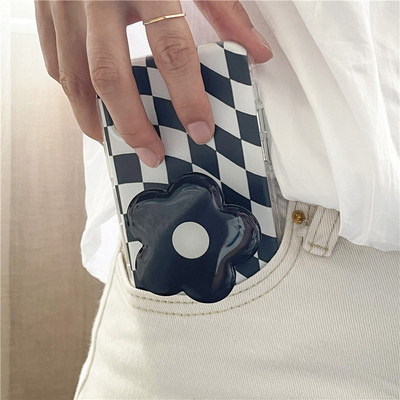 Krásny lesklý farebný kvet Korea Grip Tok držiak na telefón s prsteňom, skladací držiak na prsteň, držiak Griptok