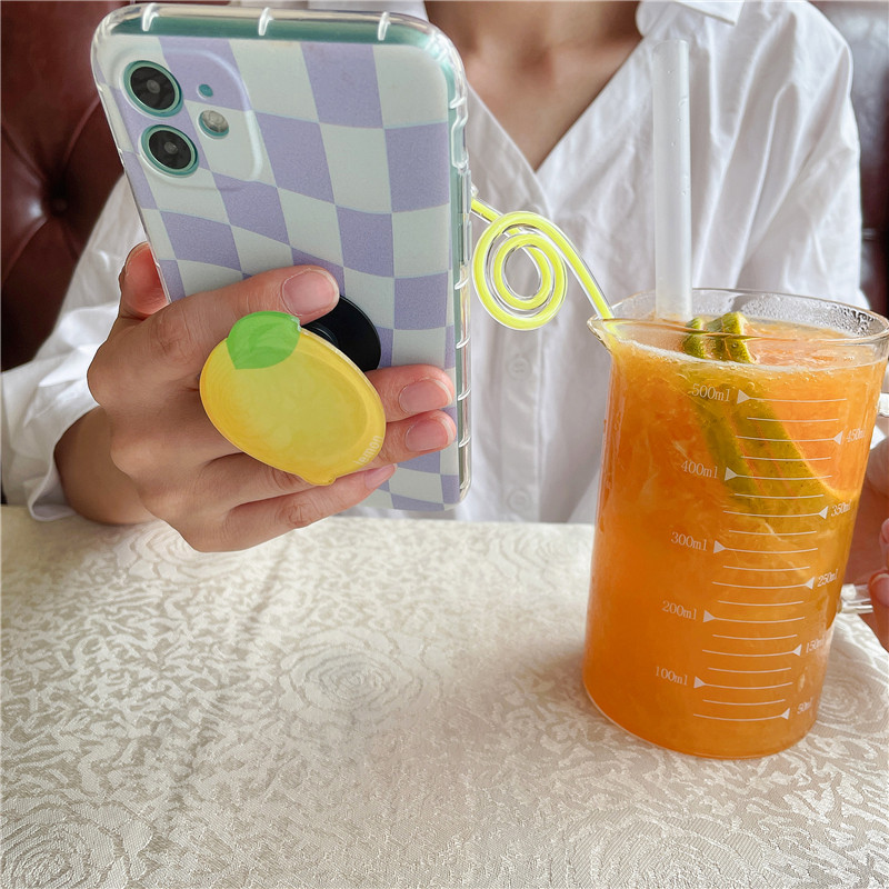 Krásny lesklý farebný kvet Korea Grip Tok držiak na telefón s prsteňom, skladací držiak na prsteň, držiak Griptok