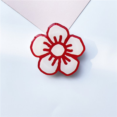 Culoare lucioasă Floare de lalele Suport de telefon pliabil Stretch Grip Tok Priză Talk Priză Finger Ring Suport Griptok