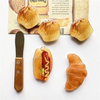 Glossy Simulation Bread Grip Tok Държач за мобилен телефон Finger Ring Support Anti-fall Сгъваема дръжка за гнездо Griptok Holder