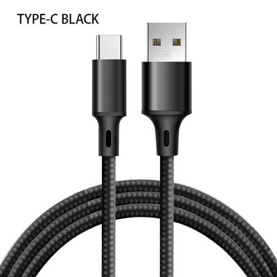 Micro USB kabelis Ātrās uzlādes dati Oneplus 10 pro Xiaomi Sync Cord 2.4A USB neilona pīts datu līnijas vads mobilo tālruņu kabeļiem