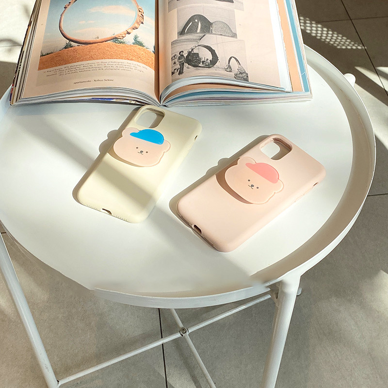 Slatki svijetli crtani medvjed Korea Grip Tok Držač mobilnog telefona Podrška za prsten za prste Preklopiva ručka Griptok Držač utičnice