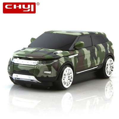 Нова безжична мишка Безжична компютърна мишка Автомобилна камуфлажна SUV USB оптична мишка за игри 3D Ергономична мауза за компютър, лаптоп, преносим компютър