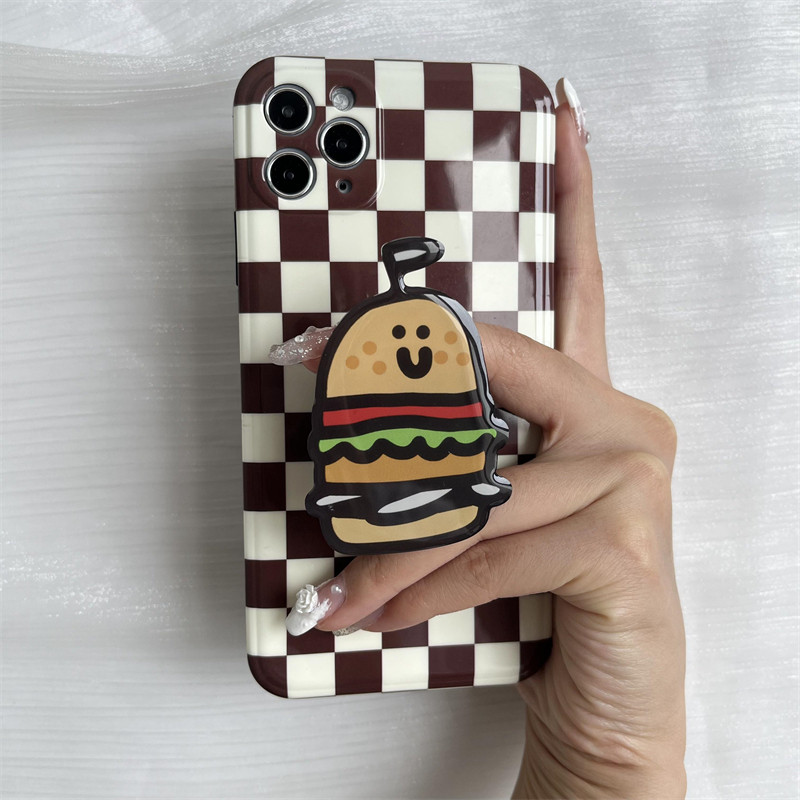 Γυαλιστερό τσιπ μπανάνας Επεκτάσιμη λαβή Tok Θήκη τηλεφώνου Πτυσσόμενη υποδοχή Δακτύλιος υποστήριξης δακτυλίου Αξεσουάρ θήκης τηλεφώνου Griptok