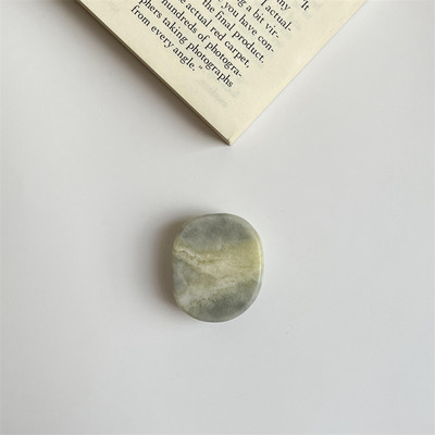 Luxusný lesklý držiak na mobil z prírodného mramoru s rozšíriteľnou rukoväťou Grip Tok, držiak na mobilný telefón s prsteňom, skladacia zásuvka, držiak Griptok