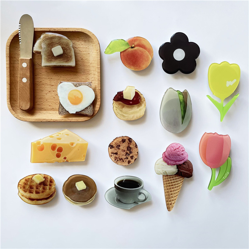 Glancēts simulācijas pārtikas salokāms tālruņa turētājs rokturis Tok Grip pirkstu gredzens Griptok ligzda viedtālruņa universālie aksesuāri