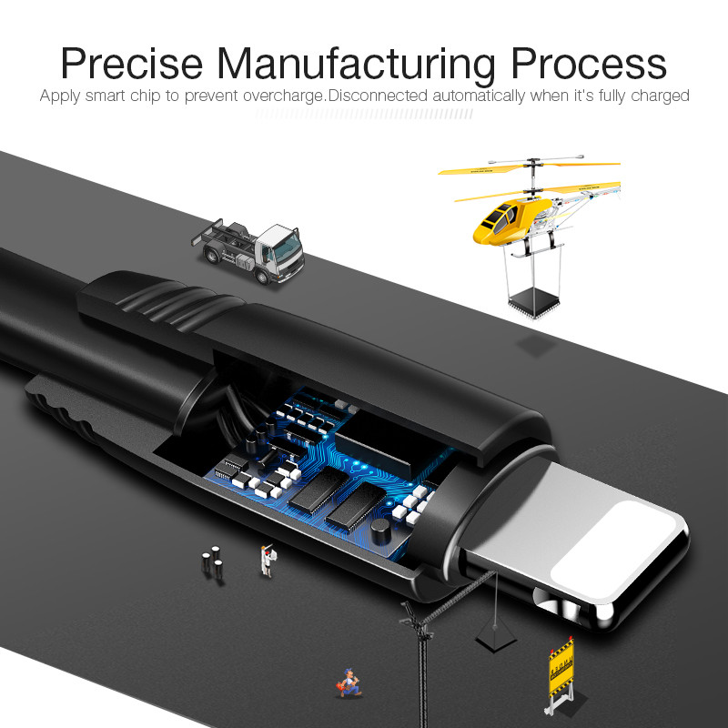 Καλώδιο CAFELE USB για iphone XR XS Max X 8 7 6 Plus 5S USB Charging Data Sync Καλώδιο USB Durable Fadeless TPE 5V 2.1A 50CM / 120CM