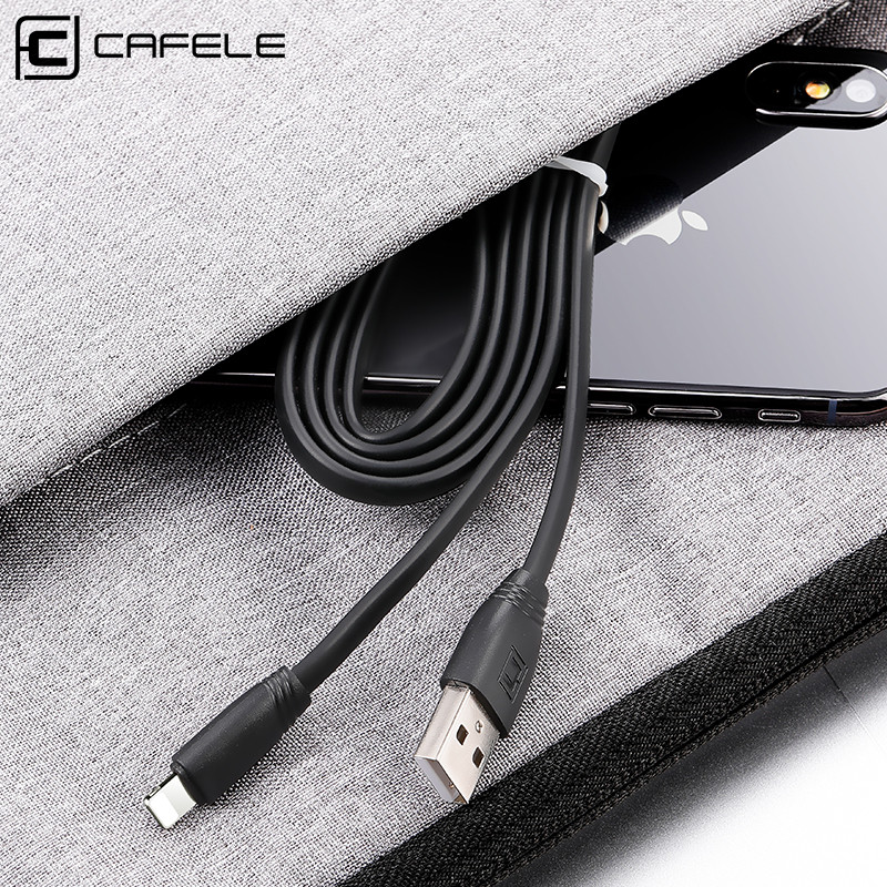 Καλώδιο CAFELE USB για iphone XR XS Max X 8 7 6 Plus 5S USB Charging Data Sync Καλώδιο USB Durable Fadeless TPE 5V 2.1A 50CM / 120CM