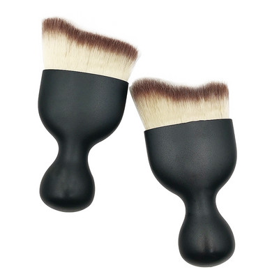 1db Little V Shape Shadow sminkecset körömpolírozó gél portisztító smink ecset manikűr eszköz körömpor kefe
