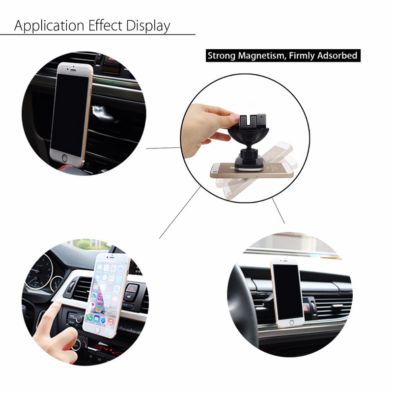 Xnyocn magnetski držač utor za CD u automobilu postolje za montiranje na ventilacijski otvor Nosač za mobitel Univerzalni podesivi držači za mobitele za Xiaomi