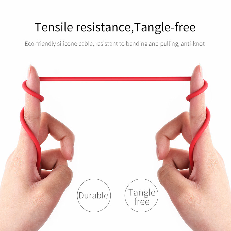 HOCO USB Type C kabel za Samsung Galaxy S9 S8 USB C Fast Charge kabel za sinkronizaciju podataka za Huawei P40 P30 Type-C Ekološki silikonski