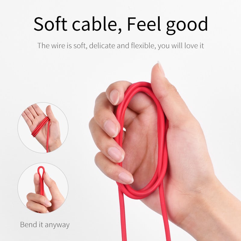 HOCO USB Type C kabel za Samsung Galaxy S9 S8 USB C Fast Charge kabel za sinkronizaciju podataka za Huawei P40 P30 Type-C Ekološki silikonski