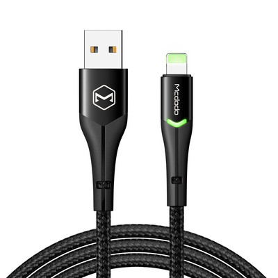 Mcdodo USB kabel 2A brzo punjenje za Lightning iPhone 14 13 12 Pro Max XS XR X 8 7 Plus IPad IPod IOS 14 Punjač Data LED kabel