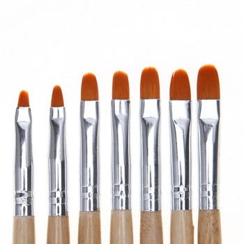 7 τμχ/παρτίδα Nail Art Brush Pens Acrylic UV Gel Extension Builder Professional Painting Σετ βούρτσες σχεδίασης Σετ Σετ εργαλείων μανικιούρ