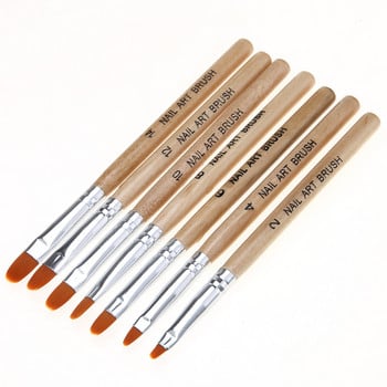 7 τμχ/παρτίδα Nail Art Brush Pens Acrylic UV Gel Extension Builder Professional Painting Σετ βούρτσες σχεδίασης Σετ Σετ εργαλείων μανικιούρ