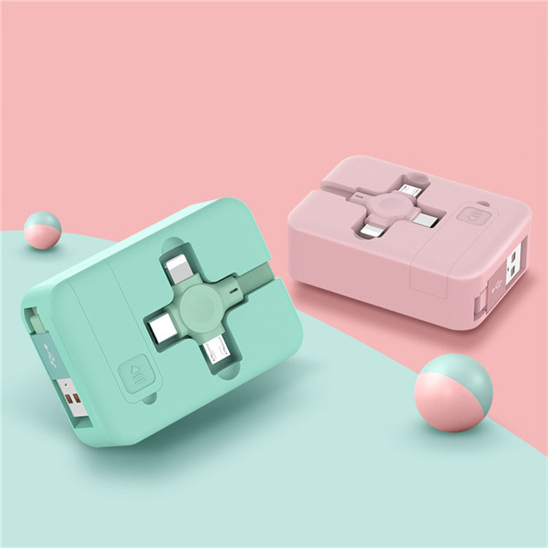 3 az 1-ben gyorstöltő kábel iPhone Huawei Xiaomi POCO Micro USB Type C töltőkábelhez Multi USB port Több USB töltőkábel