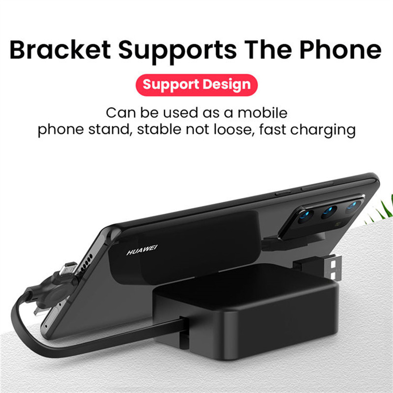 3 az 1-ben gyorstöltő kábel iPhone Huawei Xiaomi POCO Micro USB Type C töltőkábelhez Multi USB port Több USB töltőkábel