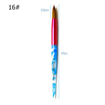 Nails Art Pen akril faragó tollak gél lakk ecset Kolinsky Blue Sea Wave Mink Haj kerek fej manikűr ceruza köröm eszközök