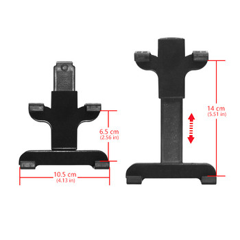 Xnyocn Universal Car Tablet Station Βάση 4-8 ιντσών Εξαερισμός αέρα Βάση στήριξης αυτοκινήτου Περιστροφή για iPad mini iPhone Xiaomi θήκη Auto