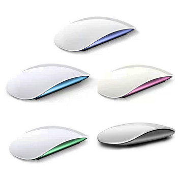 Magic Mouse за Apple Wireless Bluetooth 5.0 Безшумна акумулаторна лазерна мишка Ергономичен дизайн Ултратънки мишки за iPhone Macbook