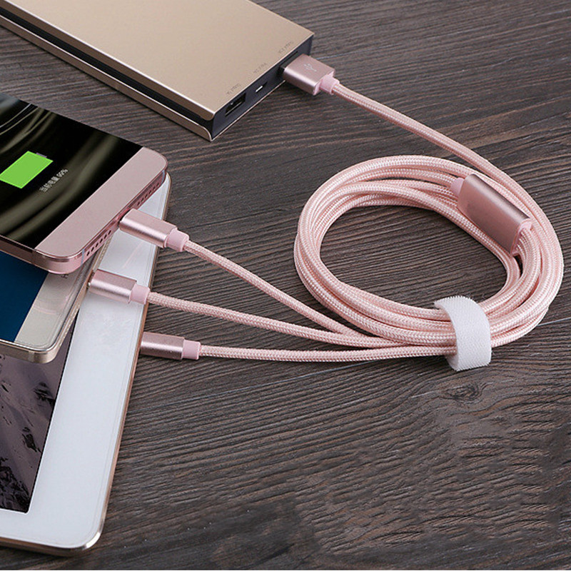 3M 3 σε 1 Καλώδιο γρήγορης φόρτισης Micro USB Type-C Fast Charger Καλώδιο Micro USB Type-C Καλώδιο δεδομένων για iPhone Samsung Xiaomi Huawei