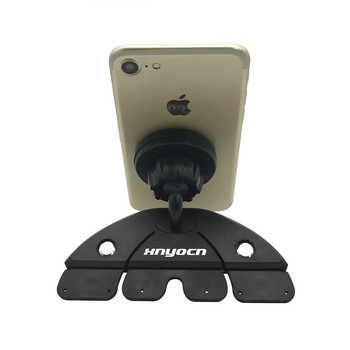 Xnyocn Магнитен държач за телефон Слот за CD за кола Поддръжка на мобилен телефон 360° Въртяща се магнитна стойка за iPhone 11 13 Pro Max Xiaomi смартфон