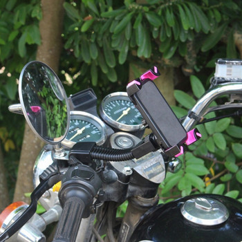 Xnyocn мотоциклет държач за телефон поддръжка мото огледало за обратно виждане стойка монтиране скутер водоустойчива чанта аксесоари за мобилни телефони