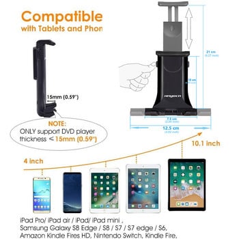 Xnyocn Θήκη τηλεφώνου αυτοκινήτου για iPhone 11 Pro 12 Xiaomi iPad Bracket 360 Βάση εξαερισμού για 7 8 9 10 ιντσών Smartphone Βάσεις tablet