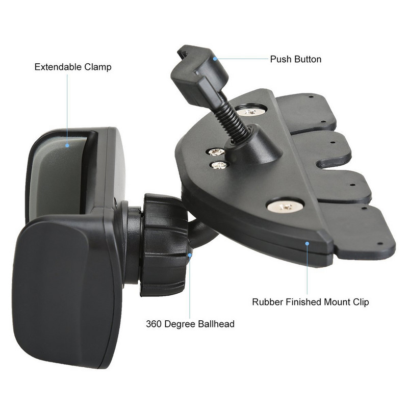 Xnyocn θήκη για τηλέφωνο 360 Περιστροφή ρυθμιζόμενη Universal βάση κινητού τηλεφώνου Υποδοχή CD υποδοχή κινητού τηλεφώνου για smartphone Xiaomi