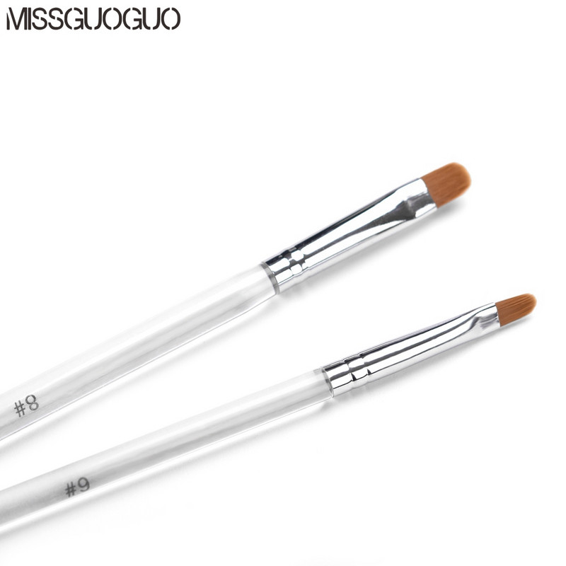 missguoguo Akrilna četkica za nokte Četkica za geliranje noktiju Četkica za geliranje noktiju Okrugla glava za manikuru Olovka za UV geliranje Profesionalni alat za poliranje