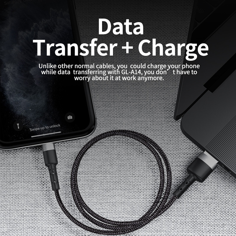 Genai 3A gyorstöltő USB C kábel Xiaomi Redmi mobiltelefonhoz Micro USB kábel Samsung Huawei gyorstöltő kábel iPhone-hoz