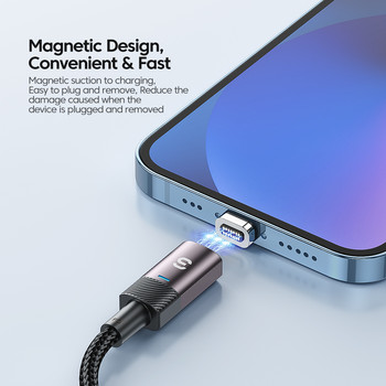 Essager PD60W USB Type C Магнитен кабел за iPhone 13 Xiaomi POCO3 Huawei Realme Oneplus OPPO Кабел за кабел за бързо зареждане на мобилен телефон