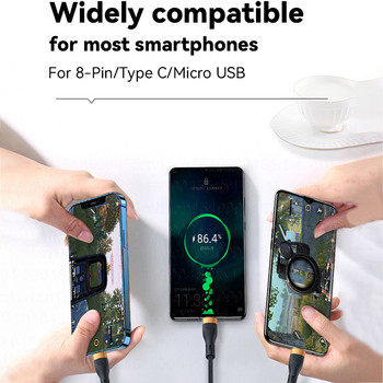 Καλώδιο USB τύπου C γρήγορης φόρτισης 3 σε 1 για Samsung S20 Καλώδιο Huawei Xiaomi 4 σε 1 για iPhone 13 12 11 Pro Max Charger Καλώδιο Micro USB