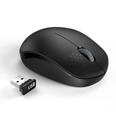 SeenDa USB vezeték nélküli egér számítógéphez 2.4G zajmentes egér USB vevővel Csendes egerek PC Tablet Laptop tartozékokhoz