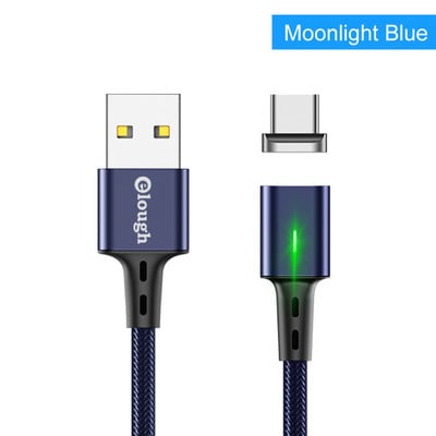Elough 3 în 1 încărcare magnetică pentru iphone xs max xr x 8 7 plus 6 5 6s cablu tip c cablu micro usb telefon led magnet fir încărcător