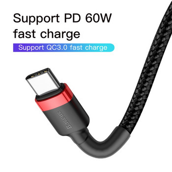 Baseus USB Type C към Type C кабел за Redmi K30 Note 8 Pro Quick Charge 4.0 Fast Charge Type-C кабел за Samsung S10 USB-C кабел