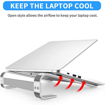 Стойка за лаптоп Xnyocn Универсална преносима алуминиева сплав Охлаждане Разсейване на топлината Държач за лаптоп за Macbook Pro iPad Dell Lenovo
