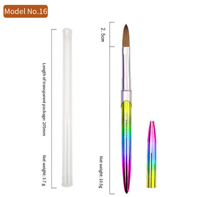 24 stila Ručno izrađena Kolinsky četkica za nokte Akrilna profesionalna četkica za nail art Kistovi za manikuru Nail Kist Dodaci za nokte pinceles uñas