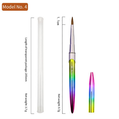 24 stila Ručno izrađena Kolinsky četkica za nokte Akrilna profesionalna četkica za nail art Kistovi za manikuru Nail Kist Dodaci za nokte pinceles uñas