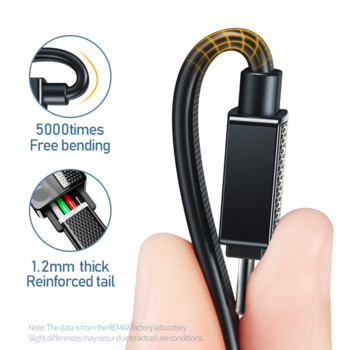 Оригинални кабели за мобилни телефони Remax 2.1A 1m Издръжлив кабел за бързо зареждане с пренос на данни за Huawei samsung iPhone 6s 11 12Pro