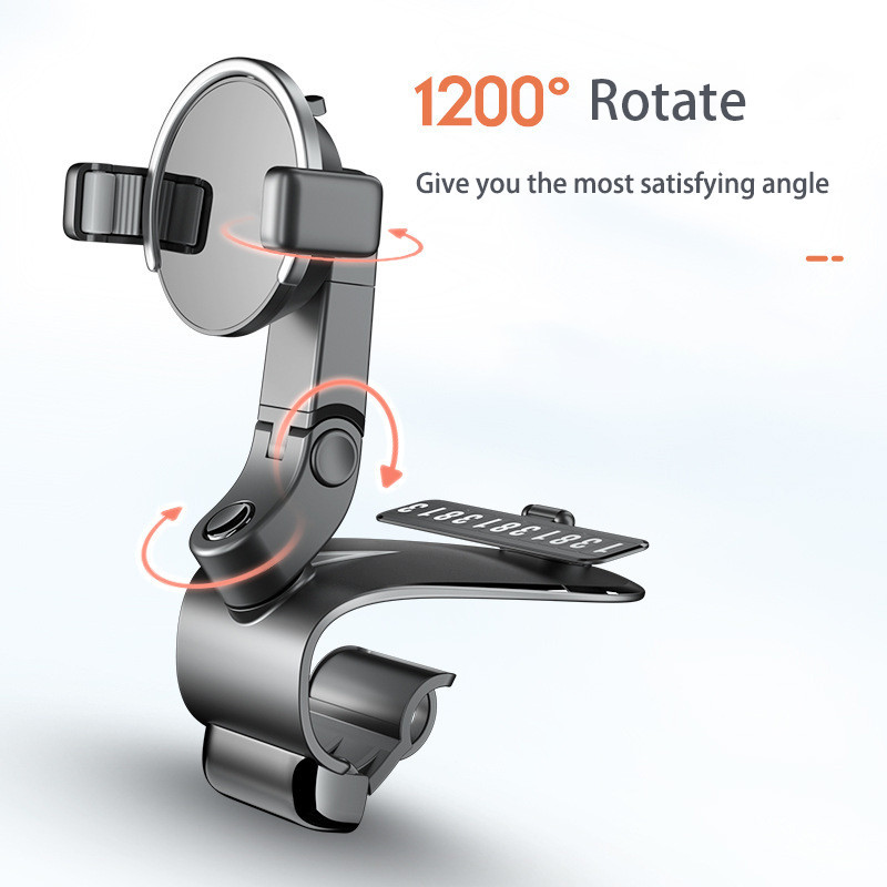 Στήριγμα τηλεφώνου αυτοκινήτου Xnyocn για βάση τηλεφώνου Dash Board Κλιπ αυτοκινήτου Στήριγμα περιστροφής βραχίονα smartphone Πολυλειτουργική βάση πλοήγησης AR