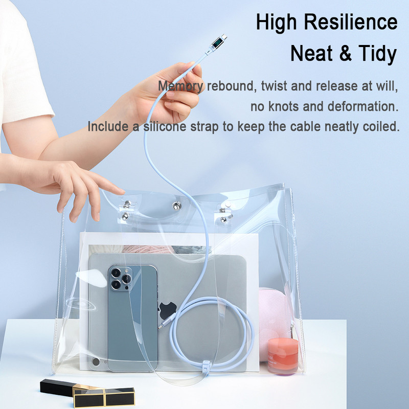 Mcdodo USB C na tip C PD kabel 100 W za MacBook Tablet Switch Xiaomi Samsung 5A Brzo punjenje digitalnog zaslona telefonski podatkovni kabel