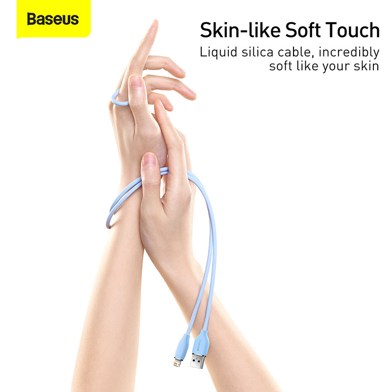 Baseus Liquid Silica Gel USB kabel 2.4A kabel za punjenje za iPhone 14 13 12 11 Pro Max žičani kabel za brzo punjenje podataka