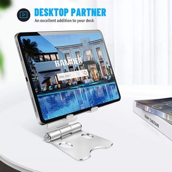 Xnyocn Tablet Stand Ρυθμιζόμενη βάση αλουμινίου για επιτραπέζιο στήριγμα βάσης βάσης Συμβατό Tablet 4-13 ιντσών για IPad Mini 9.7 θήκη τηλεφώνου