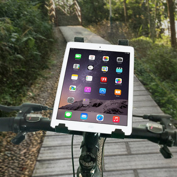 Държач за таблет Xnyocn Bikes 7-12 инча бягаща пътека Гъвкава скоба за монтиране на велосипед Стойка за кормило Поддръжка за iPad Samsung Xiaomi
